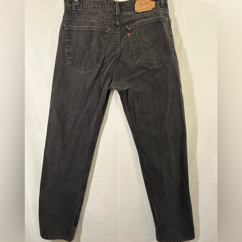 Levi's Vintage 505 Red Tab Black Denim Jeans Size 36